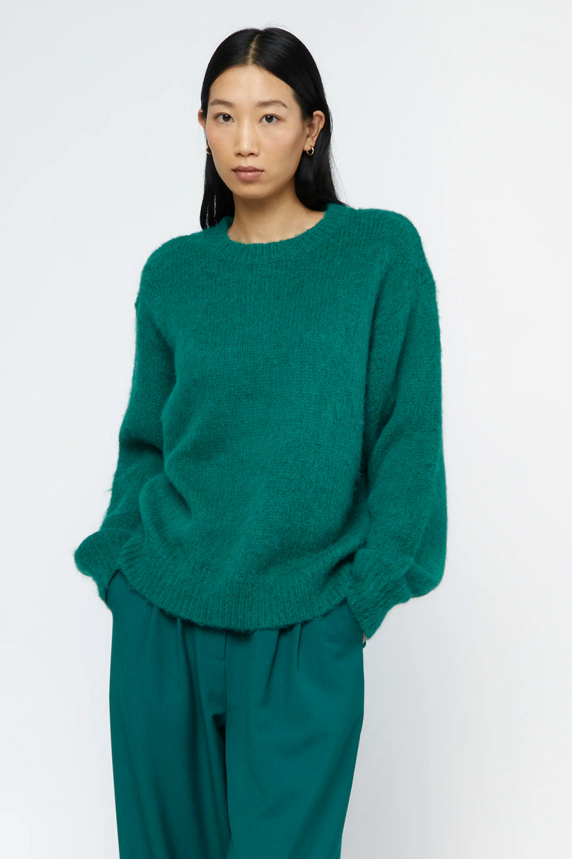 Green soft knit jersey