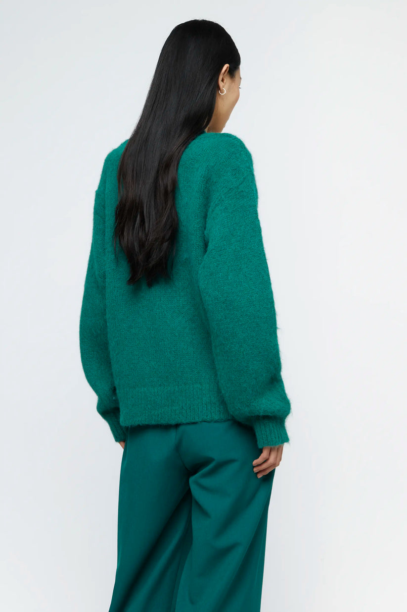 Green soft knit jersey