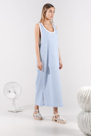 JOEY BASKET DRESS LIGHT BLUE