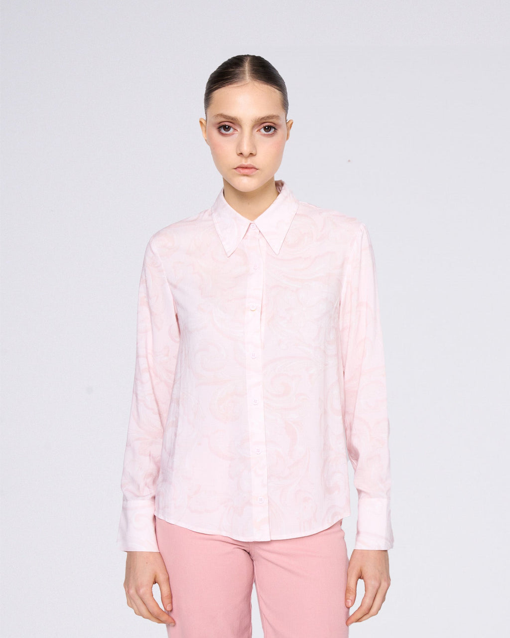 Patterned shirt pink