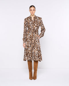 Chemisier dress leopard