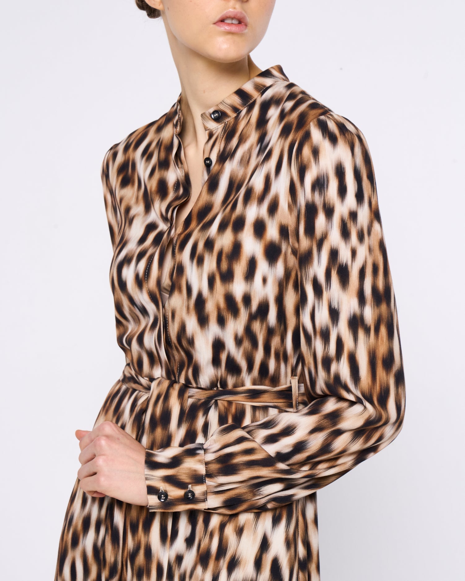 Chemisier dress leopard