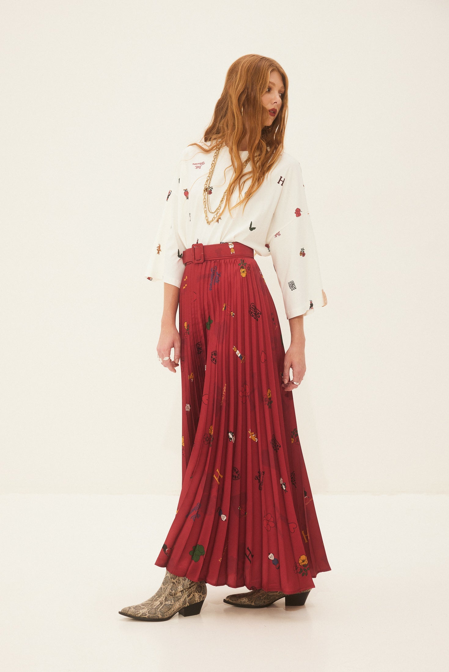 Moonflower Skirt (Bordeaux)