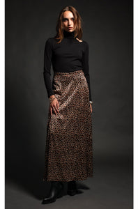 ANIMISM LONG SKIRT -Silky