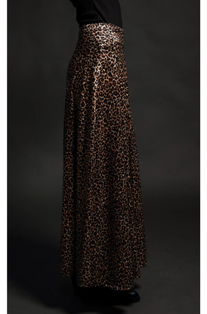 ANIMISM LONG SKIRT -Silky