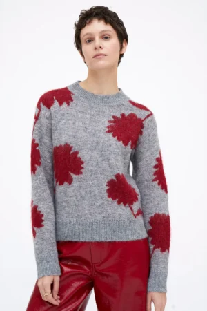WILD PONY Doria printed jacquard sweater