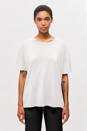 DIRTY LAUNDRY Oversized T-shirt With Raw Edges White