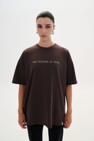 COMBOS T-Shirt “The Future Is Ours” BROWN