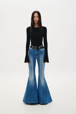 COMBOS Denim Trouser Flare Seam