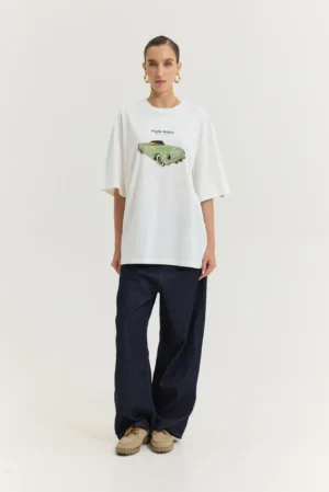 HEMITHEA Cheetah T-Shirt (Retro Car Off-White)