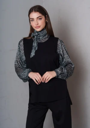 COLLECTIVA NOIR TERIA VEST BLACK