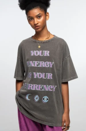 PEACE AND CHAOS MANTRA T-SHIRT - Cotton