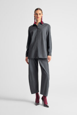 MOUTAKI STRIPED PANTS GREY