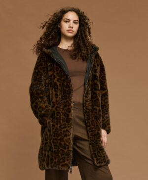 ACCESS Reversible Faux Fur Jacket Animal