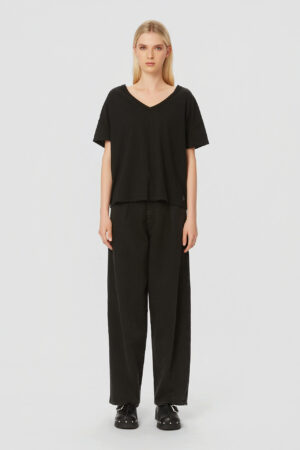 DIRTY LAUNDRY STRAIGHT-LEG BAGGY PANTS VINTAGE BLACK
