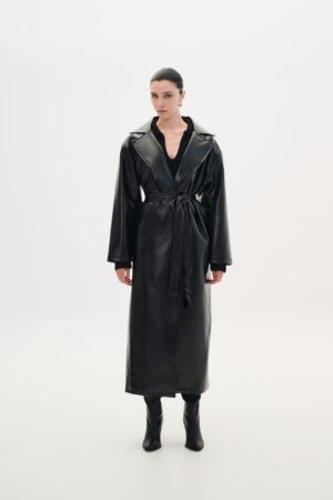 COMBOS Trench Coat Vinyl Black