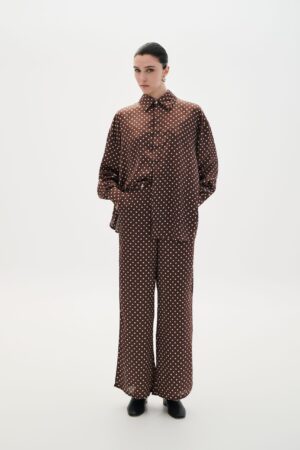 COMBOS Pants Polka Dots Brown