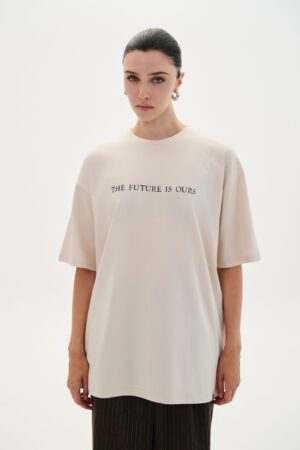 COMBOS T-Shirt “The Future Is Ours” Beige
