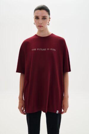 COMBOS T-Shirt “The Future Is Ours” Bordeaux