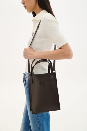 COMBOS Bag Tote Leather Strap Brown