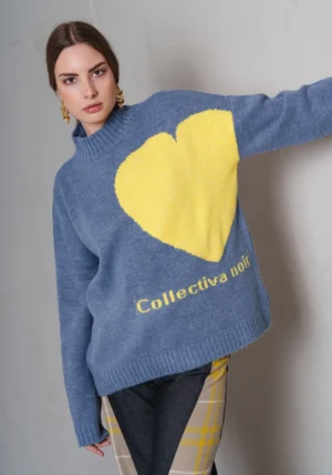COLLECTIVA NOIR NO2 HEART TOP