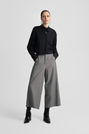 MOUTAKI WIDE LEG ZIP CULOTTES GREY