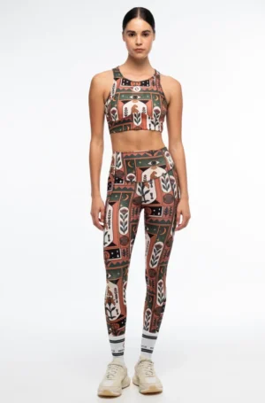 PEACE AND CHAOS MYSTIC BLOOM SPORTS LEGGINGS - with pockets