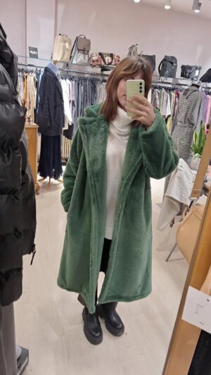 MOUTAKI FAUX FUR GREEN