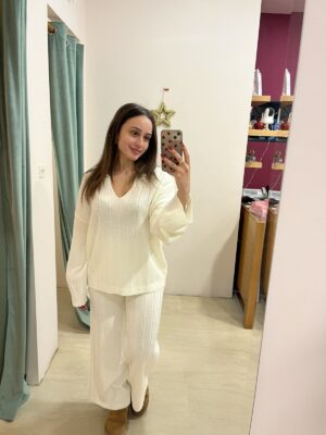 COMBOS Blouse V Polo OFF WHITE