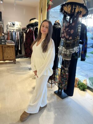 COMBOS Pants Knitwear OFF WHITE