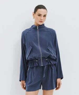 ACCESS Cardigan with Adjustable Waist BLUE