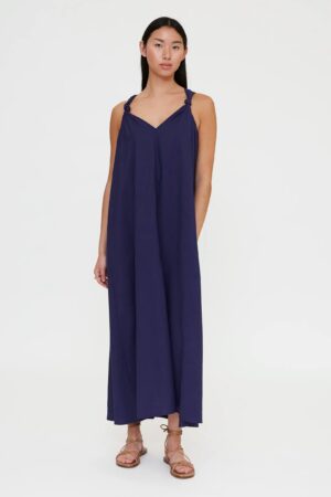 WILD PONY Navy Blue Long Dress