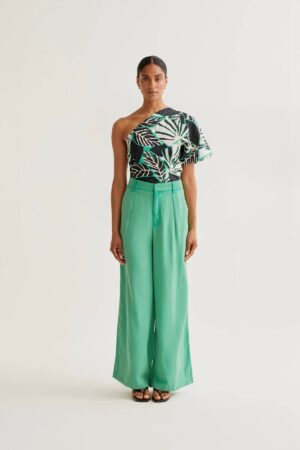 WILD PONY Green flowy trousers