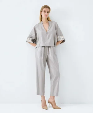 ACCESS Elastic-Waist Pants SILVER