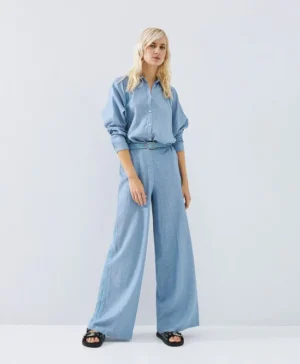 ACCESS Side-Lace Detailed Pants STEEL