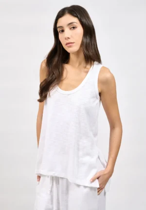 COLLECTIVA NOIR AURA TOP WHITE