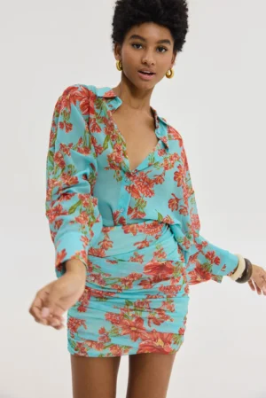 HEMITHEA Aperol Skirt (Aqua)