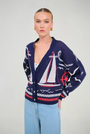 HEMITHEA Bluto Cardigan (Blue)