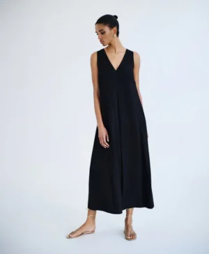 ACCESS MAXI V-DRESS BLACK