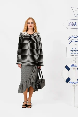 ARPYES MELODY BLOUSE BLACK