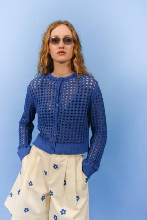 ARPYES SUMMER CARDIGAN BLUE