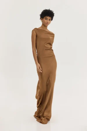 HEMITHEA Gold Dress (Chocolate)