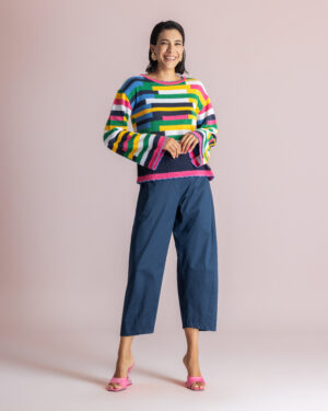 MOUTAKI Knit Blouse Multicolor