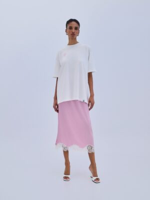 COMBOS Skirt Maxi Satin Lace