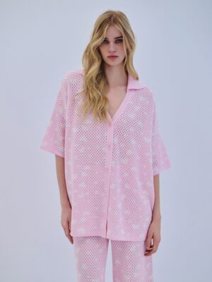 COMBOS Cardigan Polo V Hearts