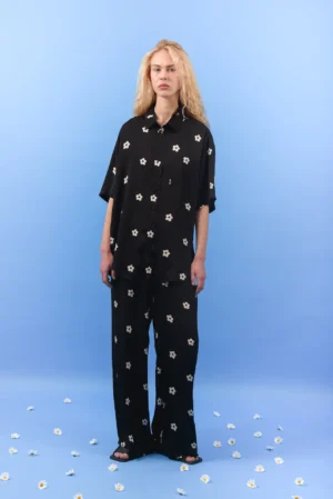ARPYES DAISY SHIRT BLACK
