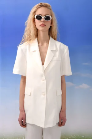 ARPYES MELTEMI BLAZER WHITE