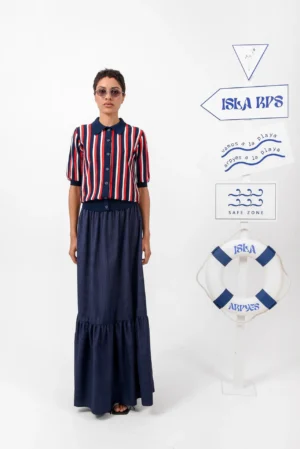 ARPYES IBIZA POLO TOP BLUE