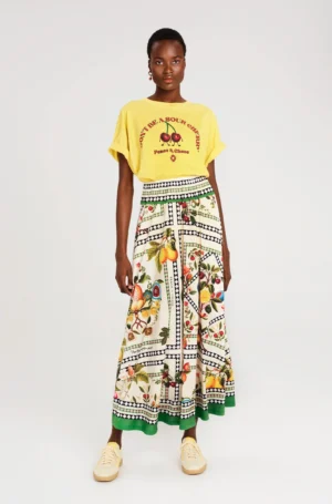 PEACE AND CHAOS TUTTI-FRUTTI LONG SKIRT