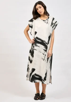 COLLECTIVA NOIR BRUSH DRESS